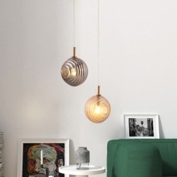 Szklana lampa wisząca Kreatywna dekoracyjna szklana kula Loft