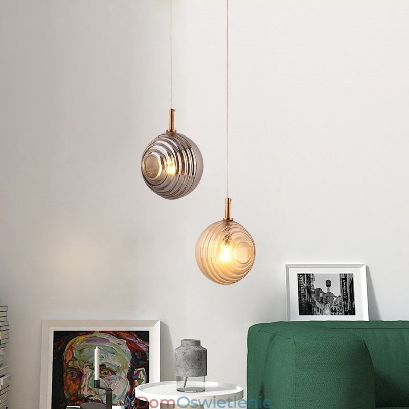 Szklana lampa wisząca Kreatywna dekoracyjna szklana kula Loft