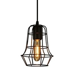 Stylowy europejski styl żyrandol vintage do czarnej lampy wiszącej