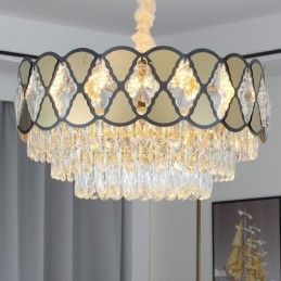 Kryształowa lampa wisząca Nowoczesne koronkowe lampy sufitowe