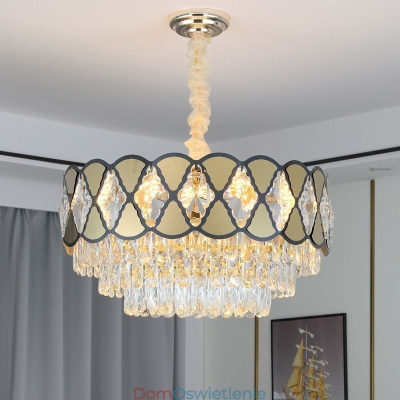 Kryształowa lampa wisząca Nowoczesne koronkowe lampy sufitowe