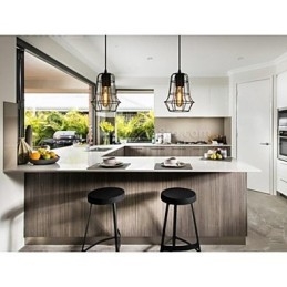 Stylowy europejski styl żyrandol vintage do czarnej lampy wiszącej