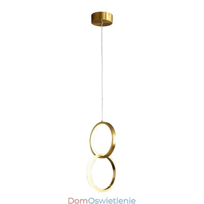 Lampa wisząca mosiężne pierścienie dekoracyjne oświetlenie