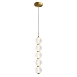 Wisząca lampa z koralików akrylowych, dekoracyjna lampa