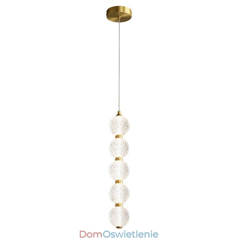 Wisząca lampa z koralików akrylowych, dekoracyjna lampa