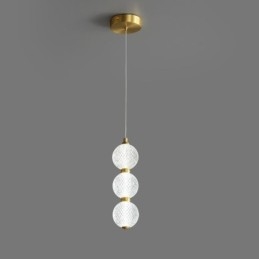 Wisząca lampa z koralików akrylowych, dekoracyjna lampa