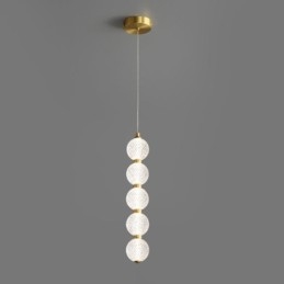 Wisząca lampa z koralików akrylowych, dekoracyjna lampa