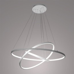 Nowoczesna lampa wisząca aluminiowa czarna 3-pierścieniowa lampa wisząca
