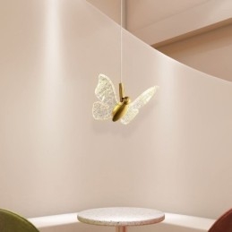 Wisząca lampa akrylowa motyl sufitowa oprawa świetlna