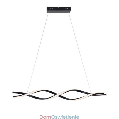 Nowoczesne oświetlenie wiszące Czarne lampy wiszące w kształcie fali Nowoczesne oświetlenie wiszące Czarne lampy wiszące w kształcie fali