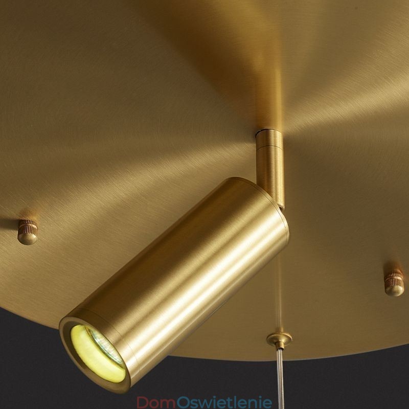 Wisząca lampa akrylowa w kształcie pierścienia z reflektorem