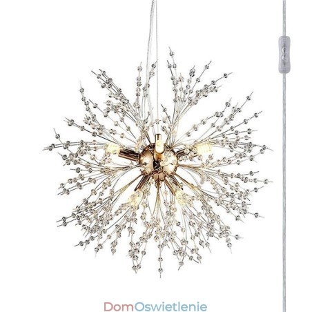 Żyrandol fajerwerkowy 8 świateł, lampa wisząca Dandelion Żyrandol fajerwerkowy 8 świateł, lampa wisząca Dandelion