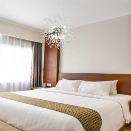 Żyrandol fajerwerkowy 8 świateł, lampa wisząca Dandelion