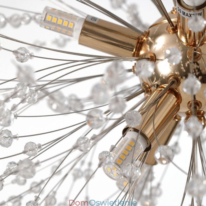 Żyrandol fajerwerkowy 8 świateł, lampa wisząca Dandelion