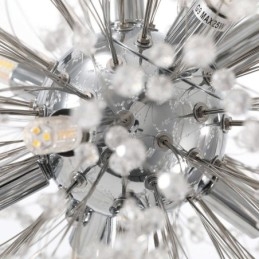 Żyrandol fajerwerkowy 8 świateł, lampa wisząca Dandelion