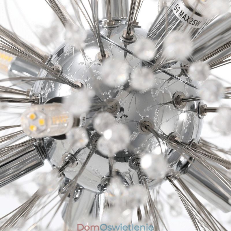 Żyrandol fajerwerkowy 8 świateł, lampa wisząca Dandelion
