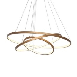 Wisząca lampa nowoczesny żyrandol oświetlenie 3 pierścienie lampa sufitowa