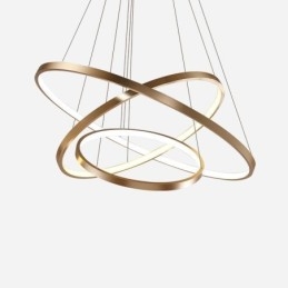Wisząca lampa nowoczesny żyrandol oświetlenie 3 pierścienie lampa sufitowa