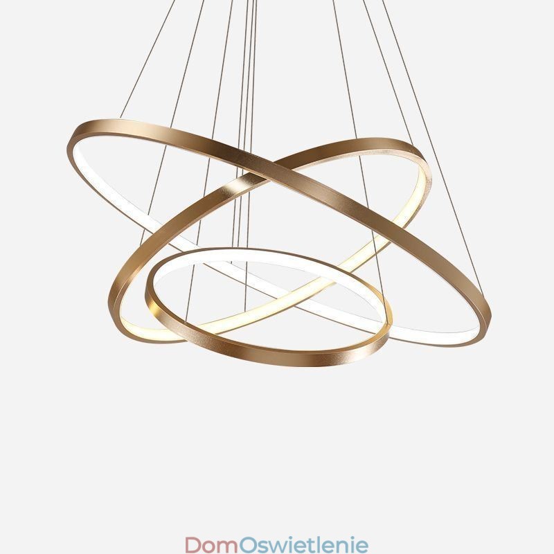 Wisząca lampa nowoczesny żyrandol oświetlenie 3 pierścienie lampa sufitowa