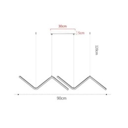 Wisząca lampa minimalistyczna dekoracyjna oprawa świetlna