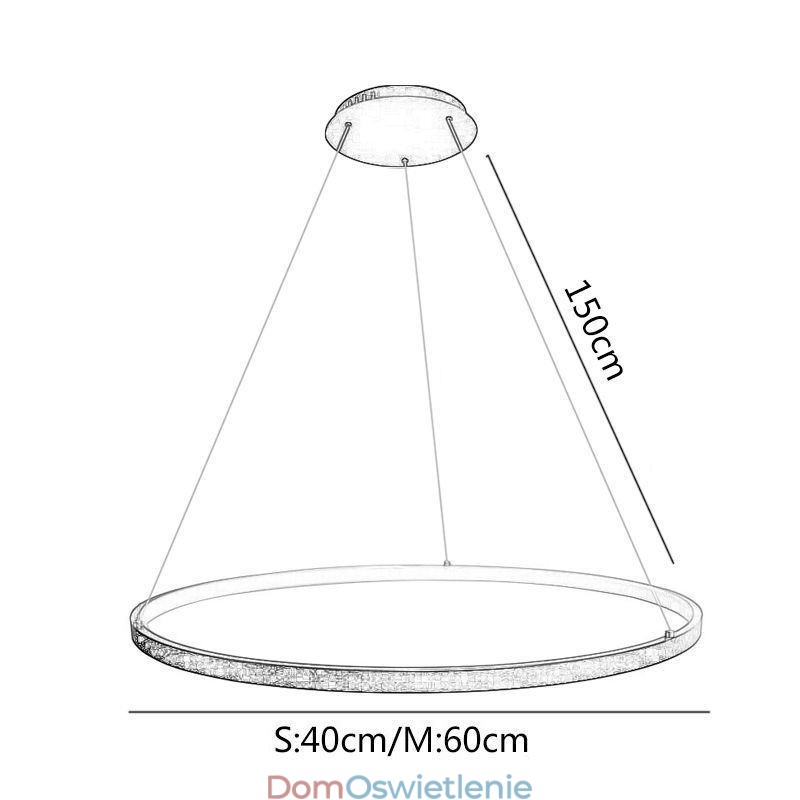Wisząca lampa akrylowa okrągła lampa wisząca