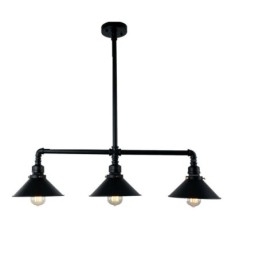 3 światła retro industrial vintage water pipe pendant light żyrandol country rustykalny styl