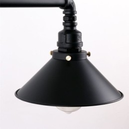 3 światła retro industrial vintage water pipe pendant light żyrandol country rustykalny styl