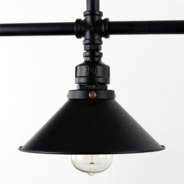 3 światła retro industrial vintage water pipe pendant light żyrandol country rustykalny styl