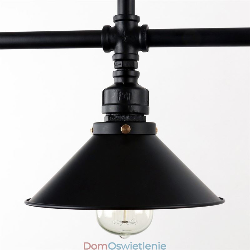 3 światła retro industrial vintage water pipe pendant light żyrandol country rustykalny styl