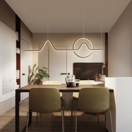 Wisząca lampa minimalistyczna dekoracyjna oprawa świetlna 52W