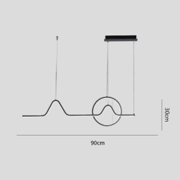 Wisząca lampa minimalistyczna dekoracyjna oprawa świetlna 52W