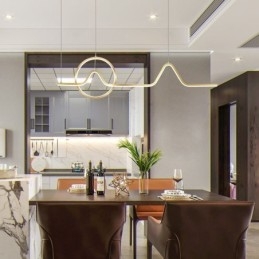 Wisząca lampa minimalistyczna dekoracyjna oprawa świetlna 52W