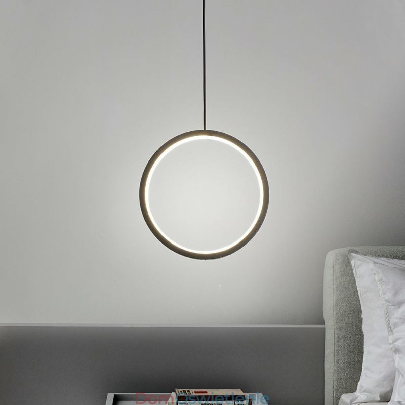 Minimalistyczna lampa wisząca w kształcie pierścienia, dekoracyjna lampa sufitowa