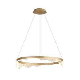 Nordic Aluminium Wisząca Lampa Golden Wave Ripple Wisząca Lampa