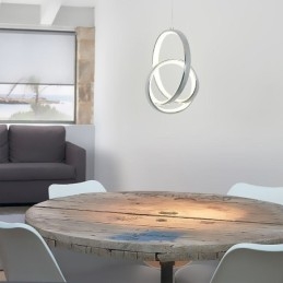 Lampa wisząca nieregularny pierścień sufitowy