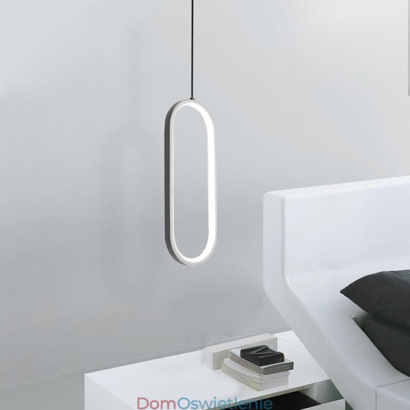 Owalna lampa wisząca akrylowa dekoracyjna oprawa świetlna