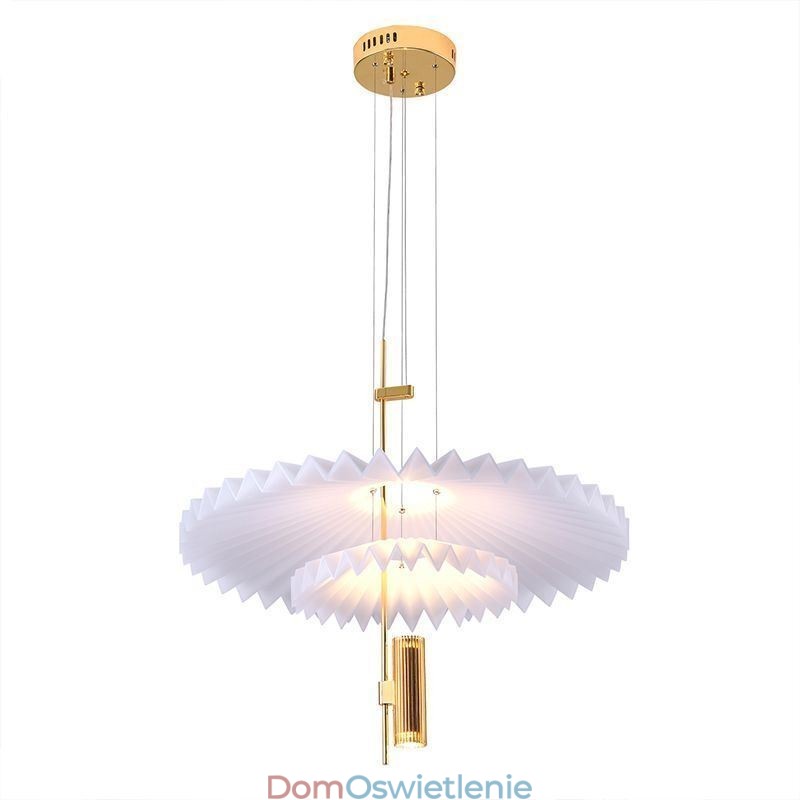 Nowoczesna plisowana lampa wisząca akrylowa dekoracyjna lampa