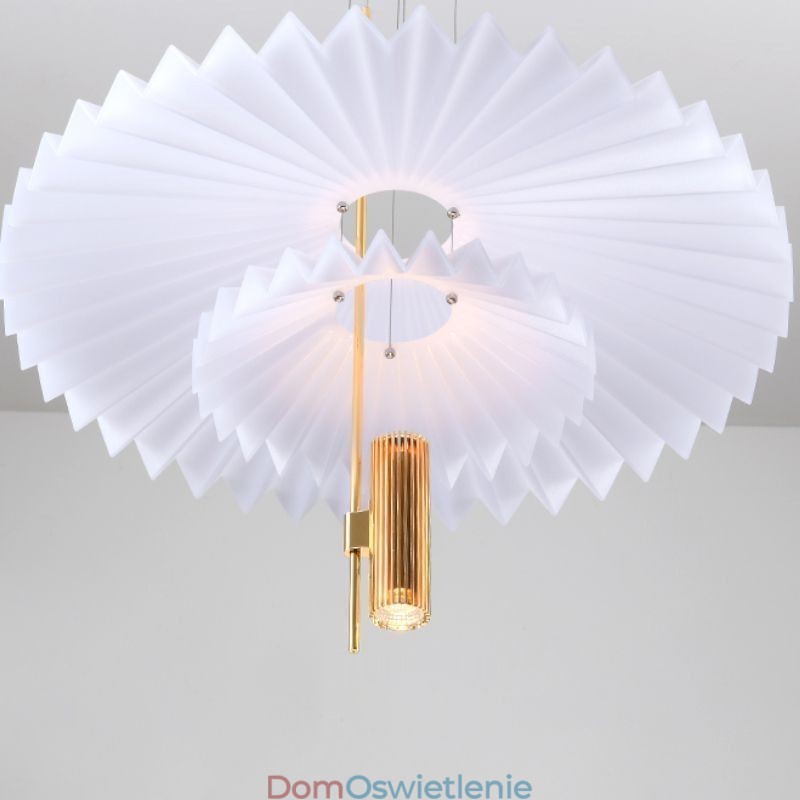 Nowoczesna plisowana lampa wisząca akrylowa dekoracyjna lampa
