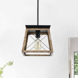 Wisząca lampa w stylu vintage z pojedynczym światłem