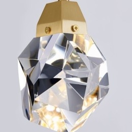 Miniaturowa prosta kryształowa kula wisząca lampa sufitowa