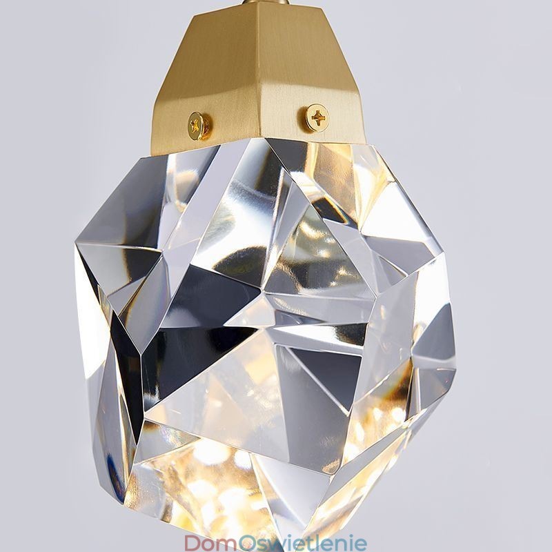 Miniaturowa prosta kryształowa kula wisząca lampa sufitowa