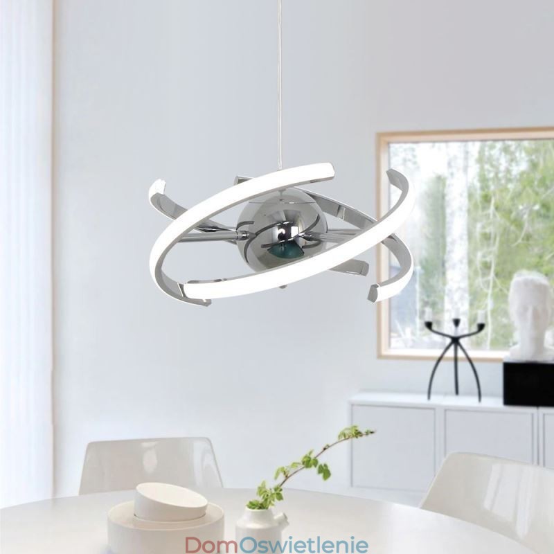 Obrotowa lampa wisząca w kształcie kuli, dekoracyjna lampa sufitowa
