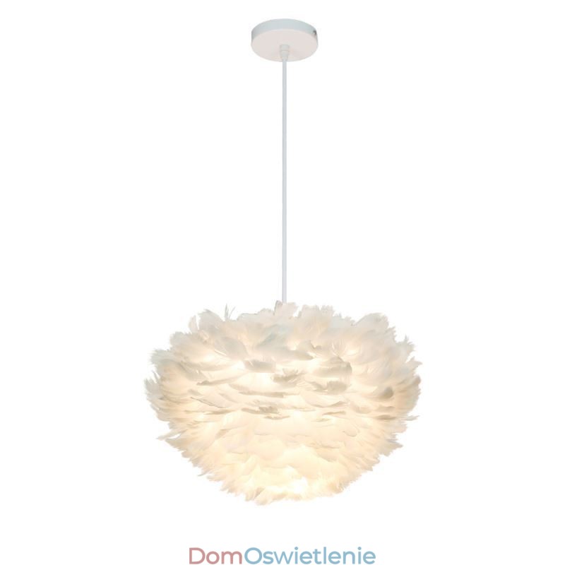 Ładna dekoracyjna lampa wisząca w kształcie piór
