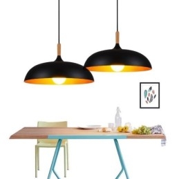 Nowoczesna lampa wisząca Minimalistyczna dekoracyjna lampa czarno-biała