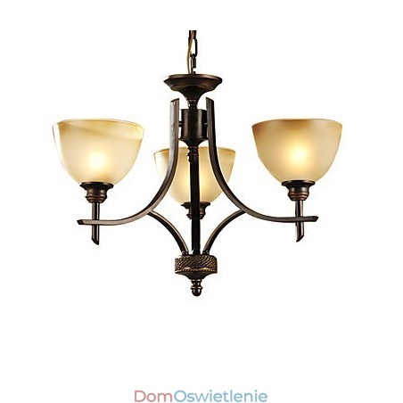 Elegancki żyrandol z 3 światłami w ciepłym świetle Elegancki żyrandol z 3 światłami w ciepłym świetle