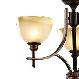 Elegancki żyrandol z 3 światłami w ciepłym świetle