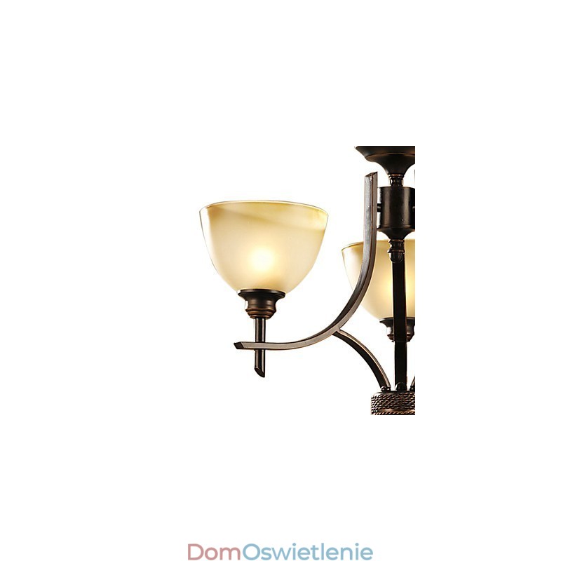 Elegancki żyrandol z 3 światłami w ciepłym świetle
