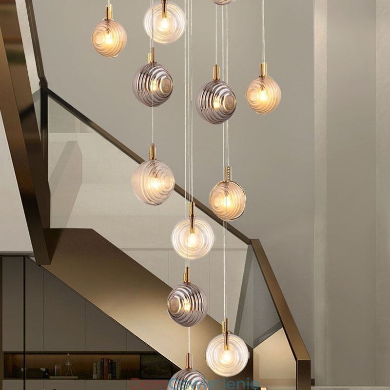 Szklana lampa wisząca Kreatywna dekoracyjna szklana kula Loft