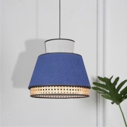 1 Lekka sukienka Lampa wisząca Abażur Bambusowe Oświetlenie