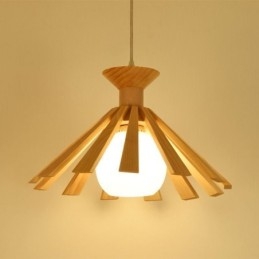 Prosty styl Drewniana lampa wisząca